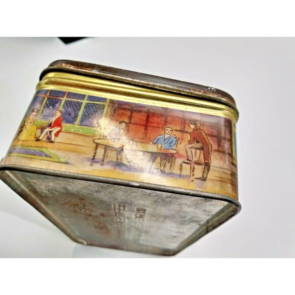 Vintage Thorne's  World's Premier Toffee Tin - Dickesian Memories -  7 1/4" long - Picture 7 of 11